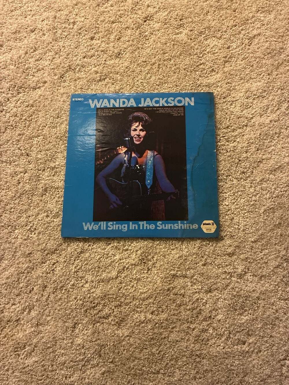 Wanda Jackson We'll Sing In The Sunshine Vinyl LP Record Hilltop JS-6116
